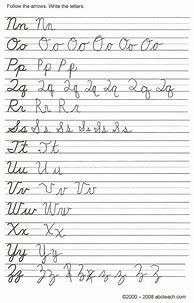 Image result for Cursive Handwriting Sheets