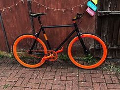 Image result for Orange Fixie Bike