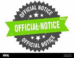 Image result for Official Notice Sign