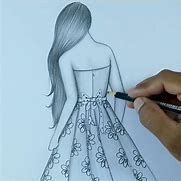 Image result for Girl Back Sketch