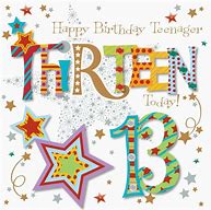 Image result for Happy Birthday 13 Year Old