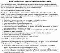 Image result for Unit Clerk Job Description