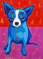 Image result for Girl Blue Dog