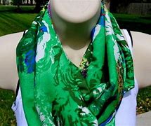 Image result for Green Knitted Circle Scarf