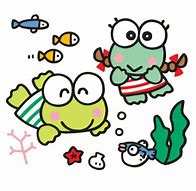 Image result for Keroppi Hello Kitty Fan Art