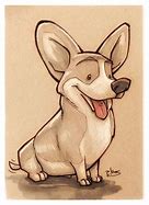 Image result for Corgi Boba Drawing