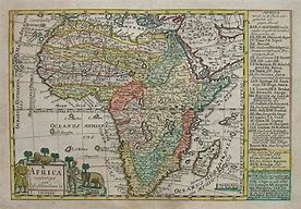 Image result for Antique Africa Map