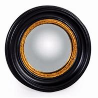 Image result for Black and Gold Round Mirror