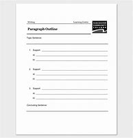 Image result for Paragraph Outline Template