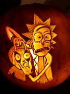 Image result for Rick and Morty Pumpkin Stencil