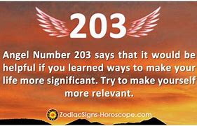 Image result for 203 Angel Number