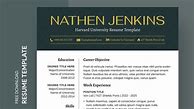 Image result for Harvard It Resume Template Word