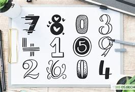 Image result for Number 3 Lettering Small