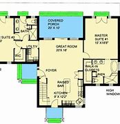 Image result for 2 Master Bedroom House Plans