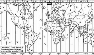 Image result for Time Zones Black and White