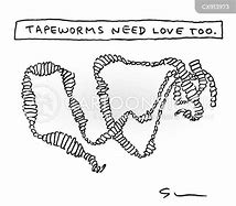 Image result for Tapeworm Cartoon