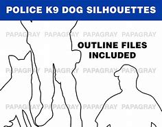 Image result for Police K9 Silhouette