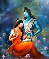 Image result for Rama Sita Blue Art Image