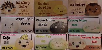 Image result for Daftar Menu Mochi