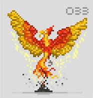 Image result for Phoenix Pixel Art