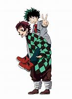 Image result for Tanjiro Fighting Deku