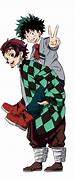 Image result for Deku Hugging Tanjiro Crying