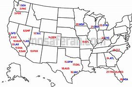 Image result for Major US Airports Map