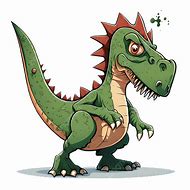 Image result for Green T-Rex Cartoon