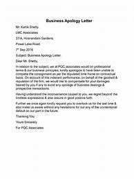 Image result for Organization Apology Letter