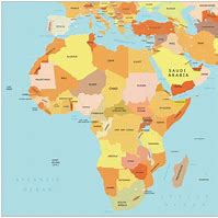 Image result for Africa World Map with Countries