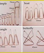 Image result for Paper Clip Size 1