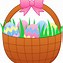 Image result for Easter Bunny with Basket Clip Art