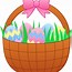 Image result for Floppy-Eared Bunny in a Basket Clip Art