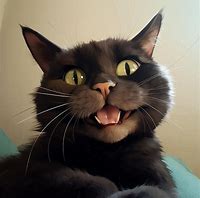 Image result for Black Cat Smile