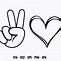 Image result for Peace and Love Sign