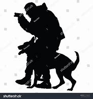 Image result for Police K9 Silhouette