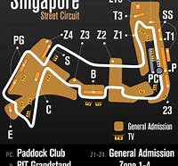 Image result for Singapore F1 Track Map