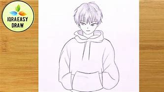 Image result for Draw Anime Boy Sketch