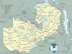 Image result for Zambia Map Africa