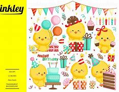 Image result for Happy Birthday Chicken Clip Art