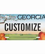 Image result for GA License Plate Designs