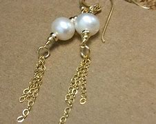 Image result for Yellow Gold and Blue Stone Earrings