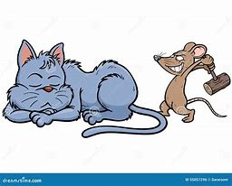 Image result for Cat Chase Rat Cartoon