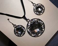 Image result for Black Necklace Set