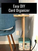 Image result for DIY Desk Cord Organizer