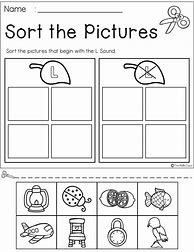 Image result for Find Letter L Worksheet