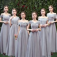 Image result for Brides Maid Dress That Covers Shoulders