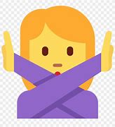 Image result for Emoji Gesturing No