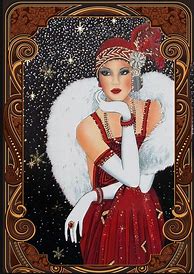 Image result for Art Deco Ladies Paintings