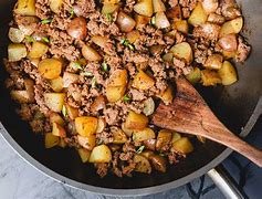 Image result for Ground Beef Potatoes Onions Hash